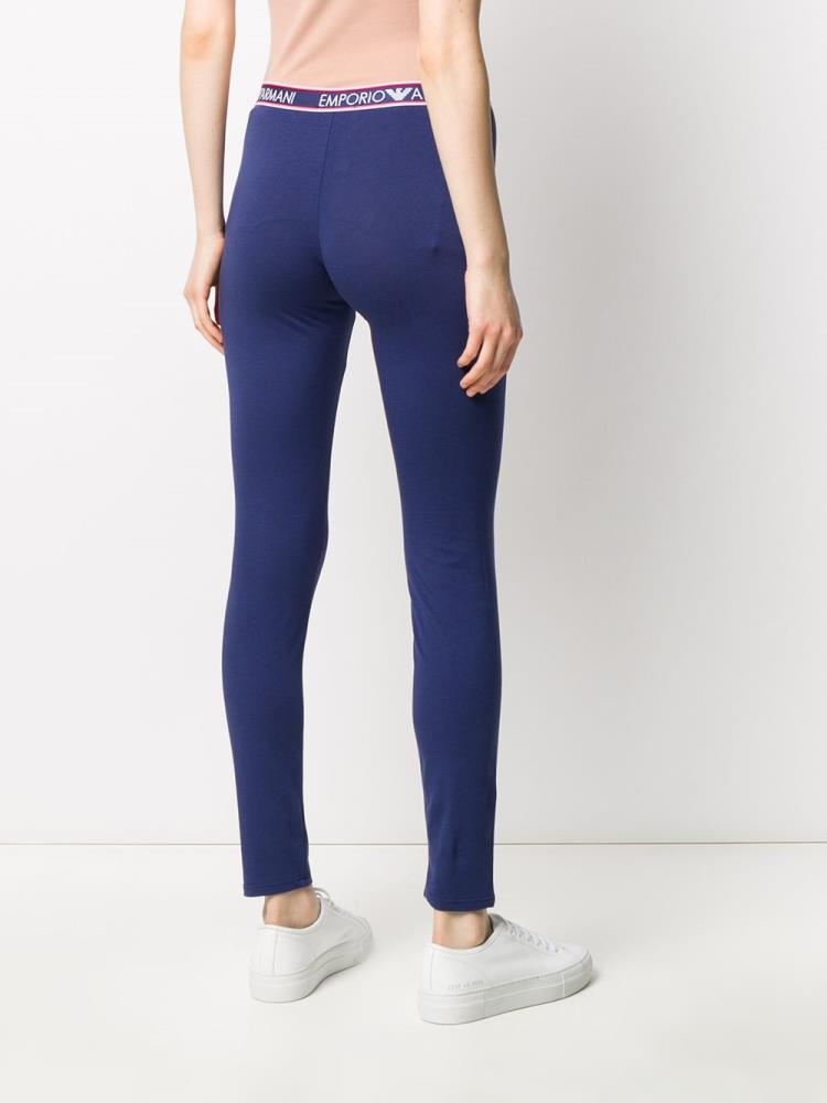 Leggins Armani Emporio Branded Slim Fit Mujer Azules | 1XJV178I