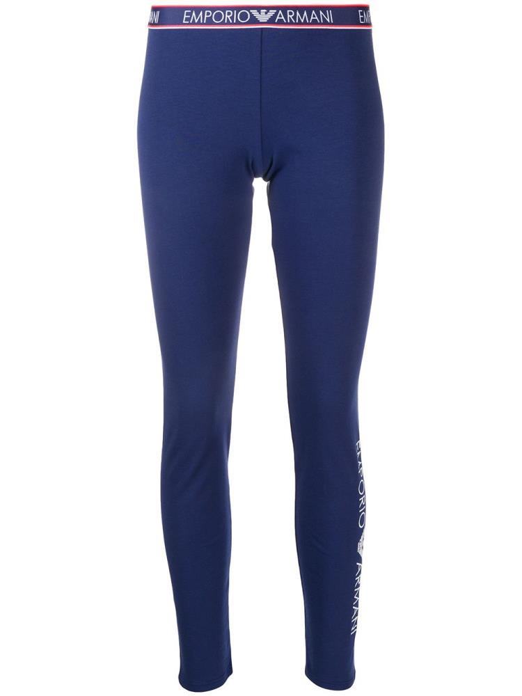 Leggins Armani Emporio Branded Slim Fit Mujer Azules | 1XJV178I