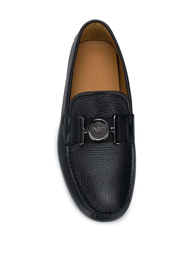 Loafers Armani Emporio Slip On Hombre Azules | 7MQWHAO0