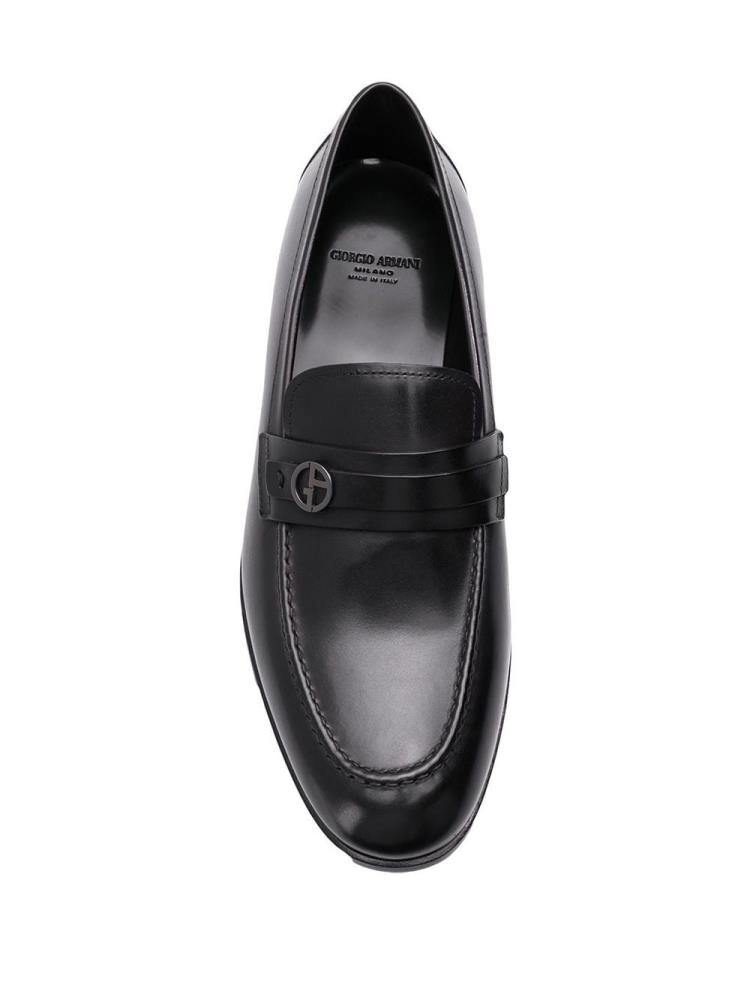 Loafers Giorgio Armani Classic Hombre Negras | I8ROKGW3