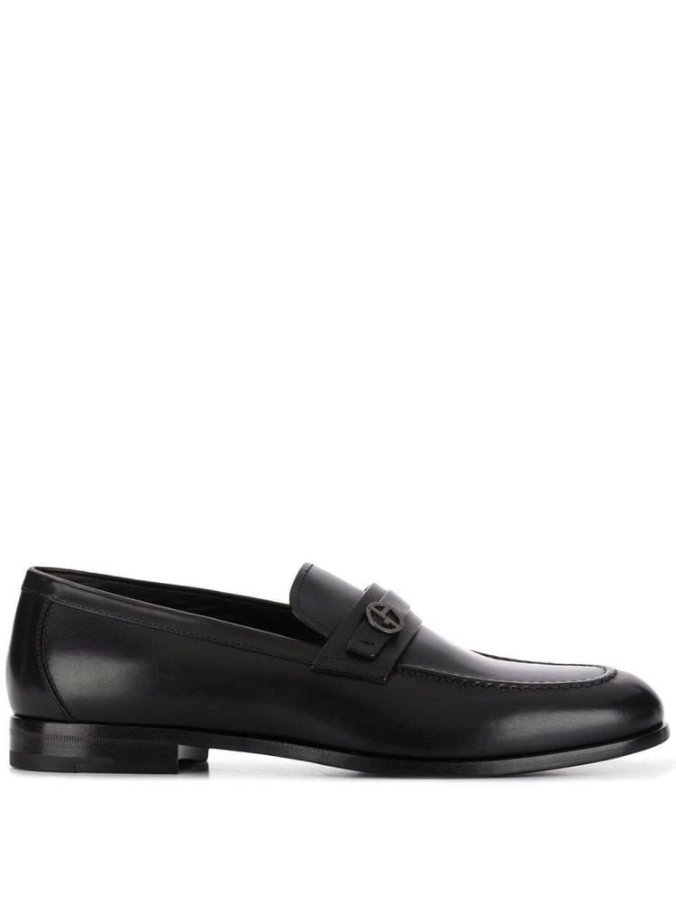 Loafers Giorgio Armani Classic Hombre Negras | I8ROKGW3