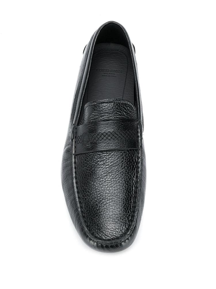 Loafers Giorgio Armani Slip On Hombre Negras | P0DR55IC