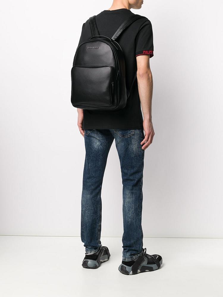 Mochilas Armani Emporio Branded Medium Hombre Negras | SSJQIUKW