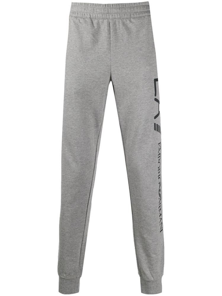 Pantalones Ea7 Emporio Armani Tapered Logo Jogging Hombre Gris | A8EMNJ3O