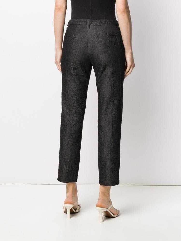 Pantalones Armani Emporio Crinkled Slim Fit Mujer Azules | FHUID4JP