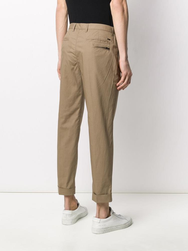 Pantalones Armani Emporio Cropped Chino Hombre Beige | 36Q3SEY8