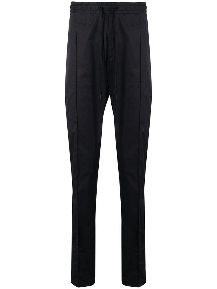 Pantalones Armani Emporio Drawstring Straight Leg Hombre Negras | YTGZZJO2