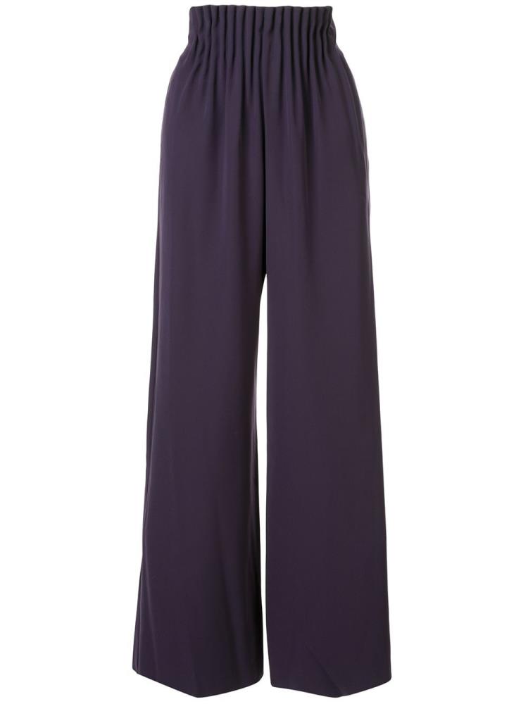 Pantalones Armani Emporio Gathered Cintura Anchos Leg Mujer Moradas | X5L6O4CA