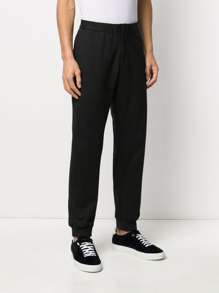 Pantalones Armani Emporio Relaxed Fit Cuffed Hombre Negras | MSBU6L1W