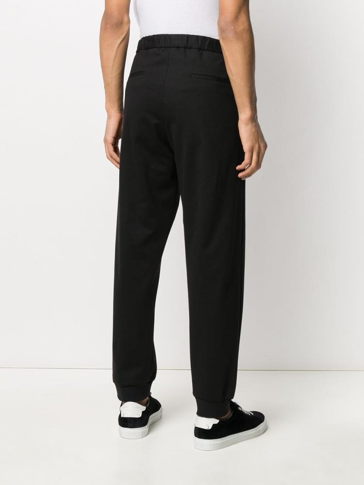 Pantalones Armani Emporio Relaxed Fit Cuffed Hombre Negras | MSBU6L1W