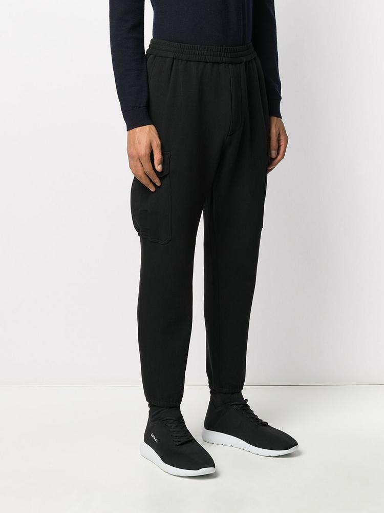 Pantalones Armani Emporio Side Logo Pista Hombre Negras | 9WMRNKHY