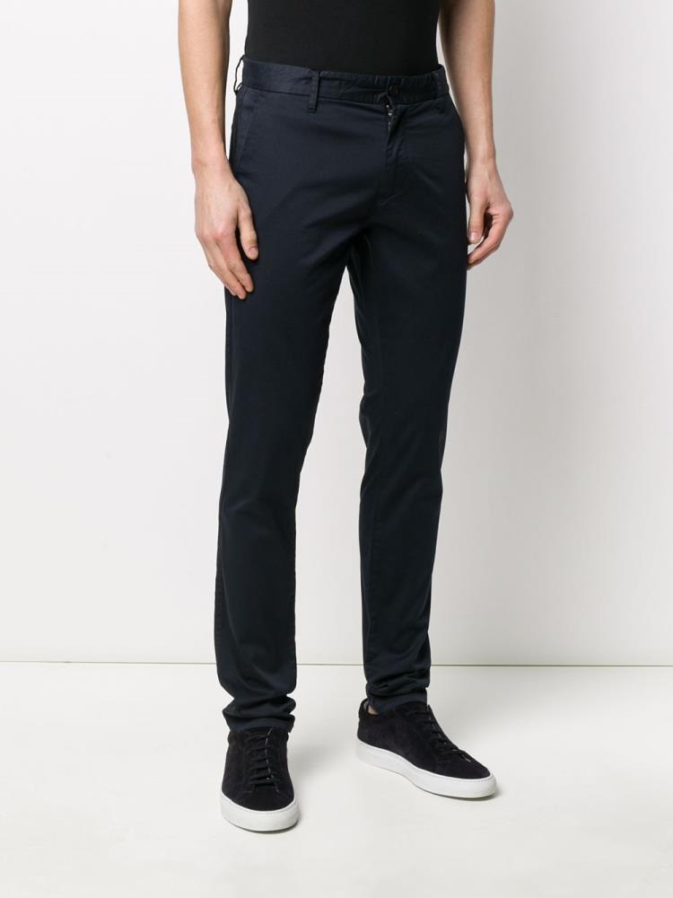 Pantalones Armani Emporio Slim Fit Tailored Pants Hombre Azules | C76572YM