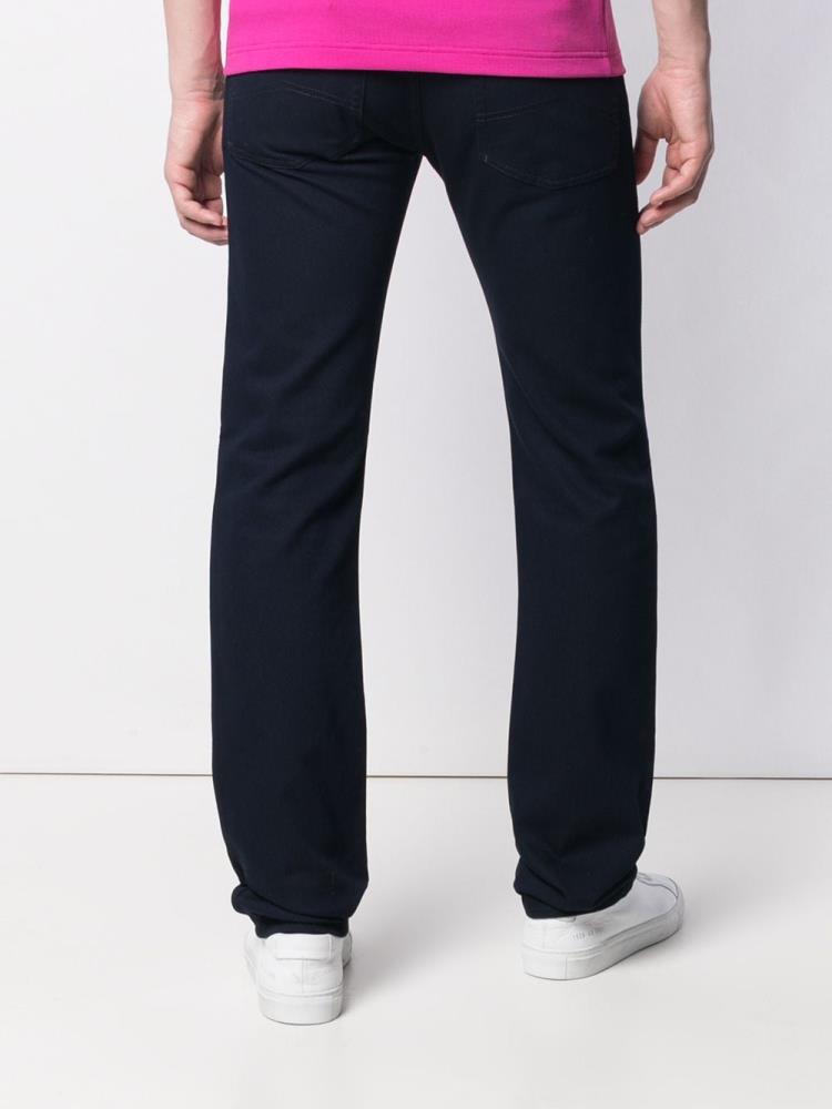 Pantalones Armani Emporio Straight Fit Hombre Azules | DMLJ5EVI