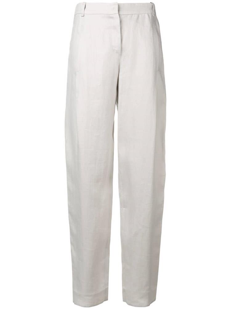 Pantalones Armani Emporio Straight Leg Tailored Pants Mujer Beige | FV4U104K