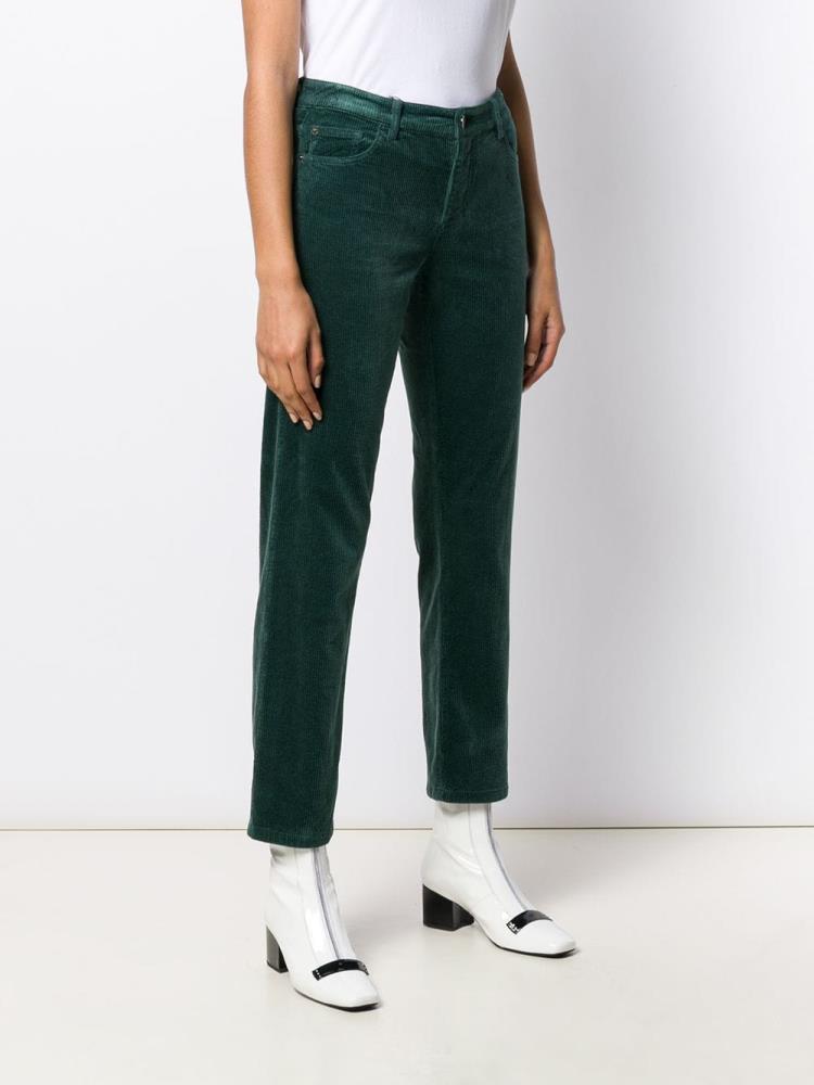 Pantalones Armani Emporio Straight Cut Mujer Verde | YBSNFAE0