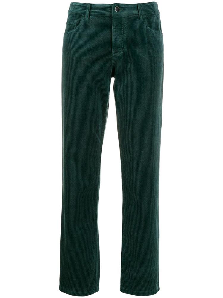 Pantalones Armani Emporio Straight Cut Mujer Verde | YBSNFAE0