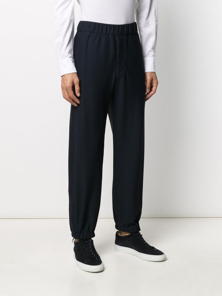 Pantalones Giorgio Armani Elasticated Tailored Pants Hombre Azules | 23JQIT3T