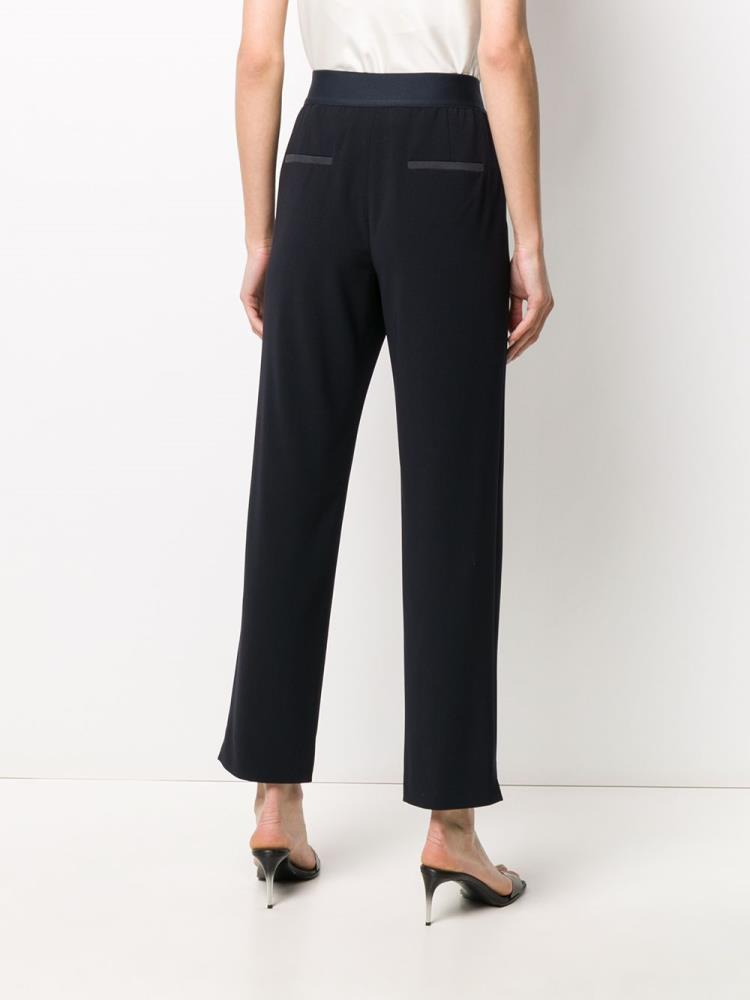 Pantalones Giorgio Armani Straight Fit Mujer Azules | 7GN7O67W