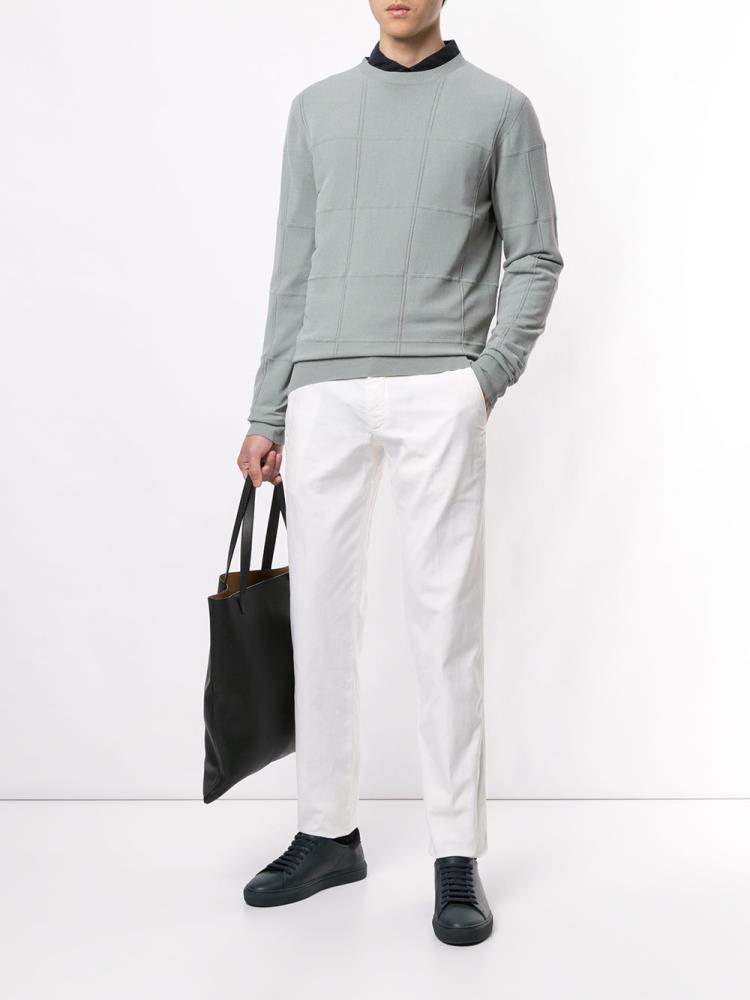 Pantalones Giorgio Armani Straight Leg Chino Hombre Blancas | GFUIZDGA