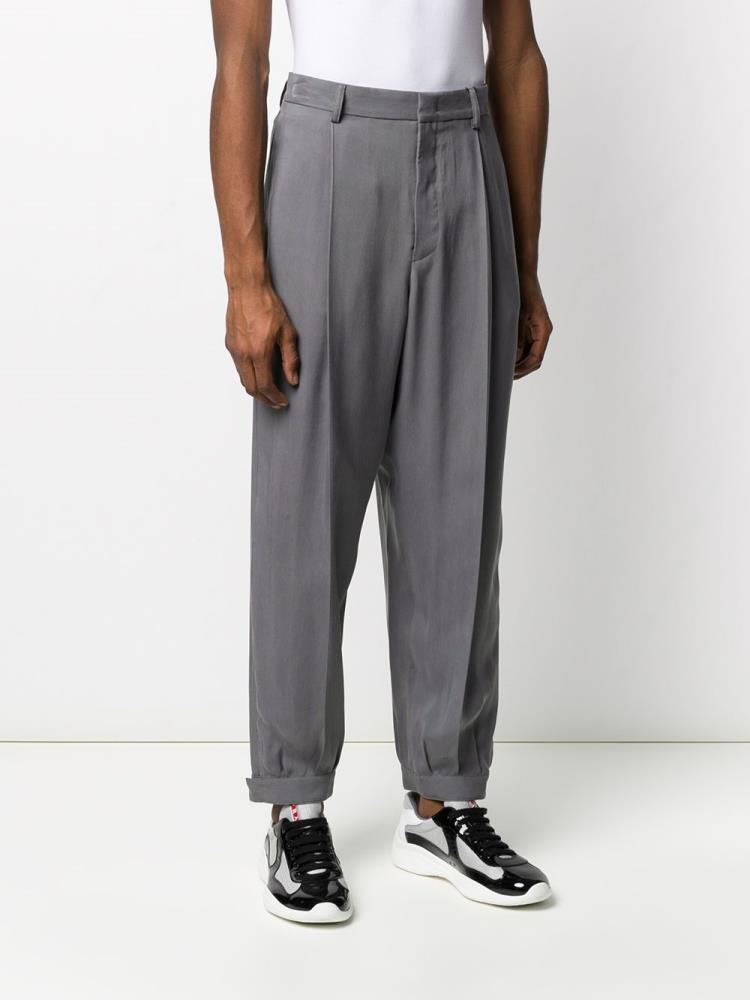 Pantalones Giorgio Armani Tapered Hombre Gris | MXCUHNXH