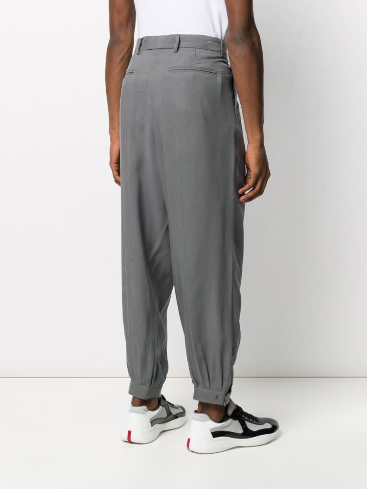 Pantalones Giorgio Armani Tapered Hombre Gris | MXCUHNXH