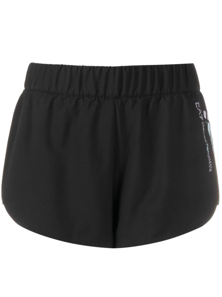 Pantalones Cortos Ea7 Emporio Armani Ventus 7 Correr Shorts Mujer Negras | IUFN7DL4