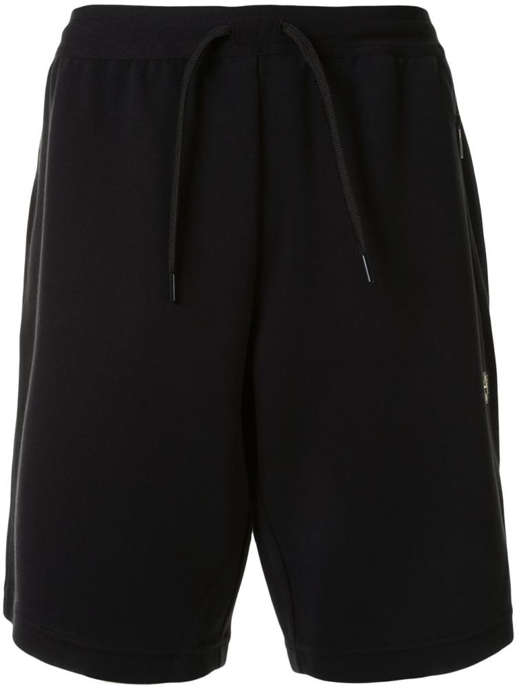 Pantalones Cortos Ea7 Emporio Armani Drawstring Logo Patch Correr Shorts Hombre Negras | T5JQC6CB