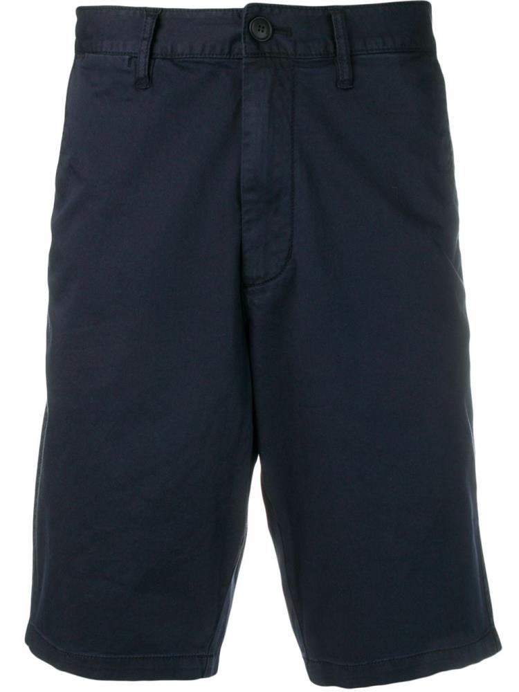 Pantalones Cortos Armani Emporio Mid Rise Knee Length Hombre Azules | BS8YUNSH