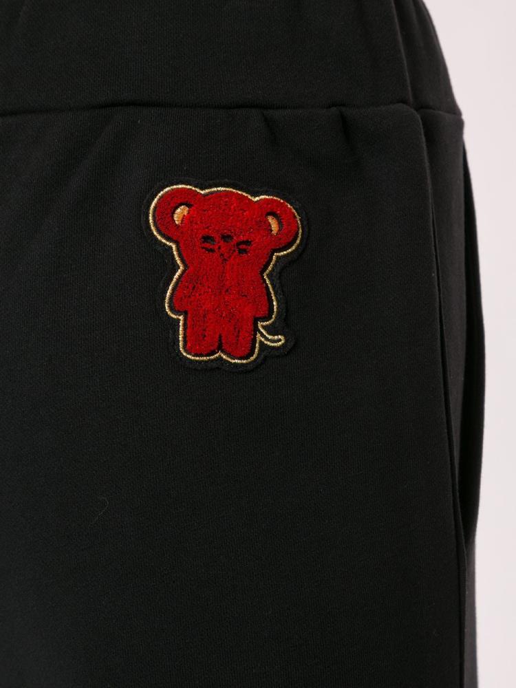 Pantalones Jogger Armani Emporio Chines New Year Logo Patch Mujer Negras | QNJAZ3M8