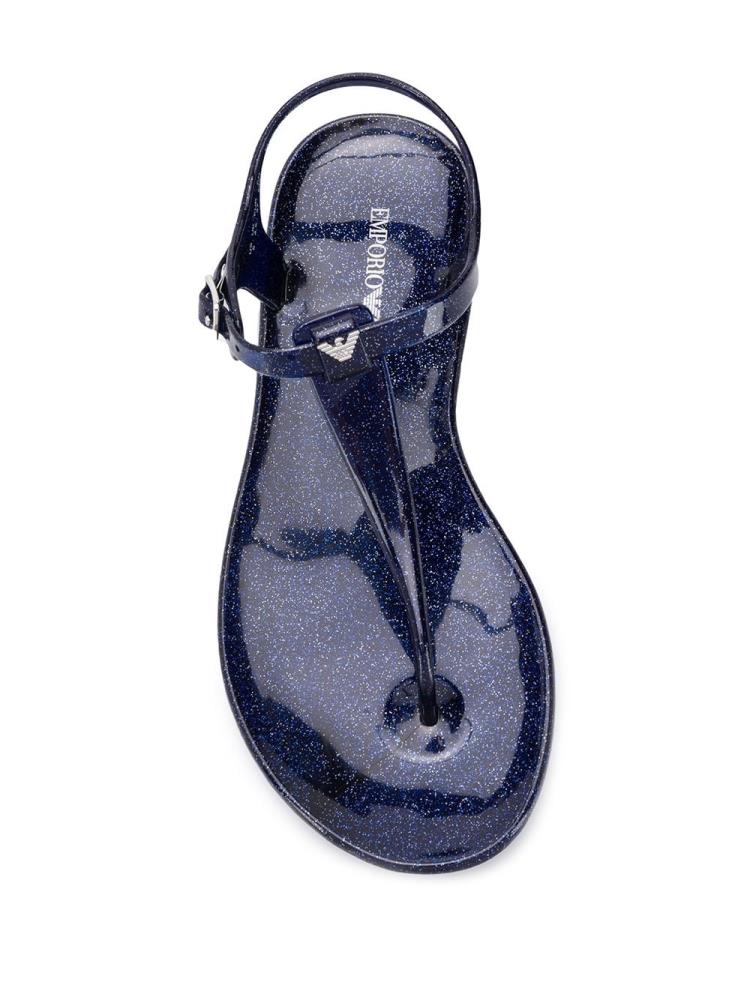 Sandalias Armani Emporio Glittered Y Front Mujer Azules | FF45C337