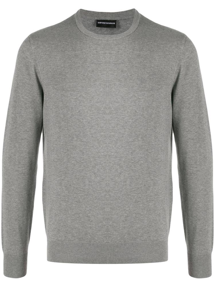 Sudaderas Armani Emporio Crew Neck Hombre Gris | Q1W2ZFHC