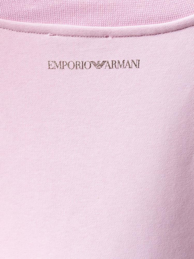 Sudaderas Armani Emporio Metallic Logo Mujer Rosas | 50C0LF6A