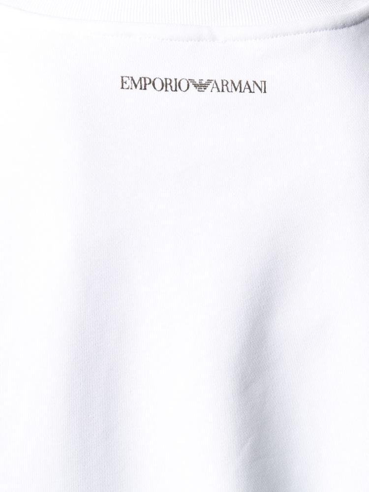 Sudaderas Armani Emporio Metallic Logo Mujer Blancas | BL888QID