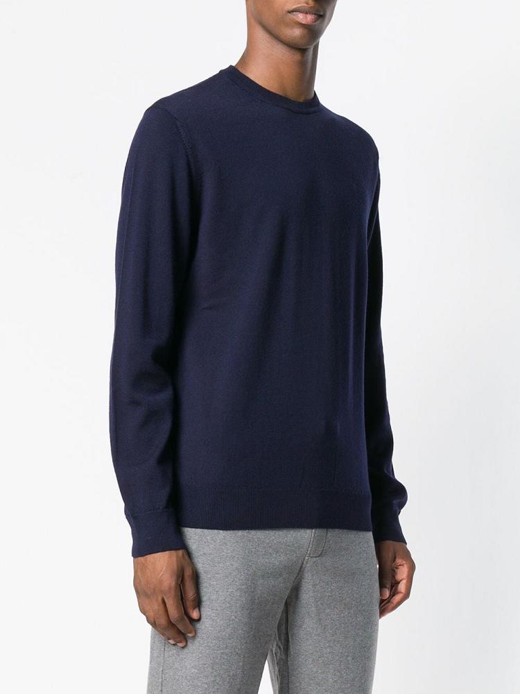 Suéteres Armani Emporio Crew Neck Hombre Azules | U5AI1FAY