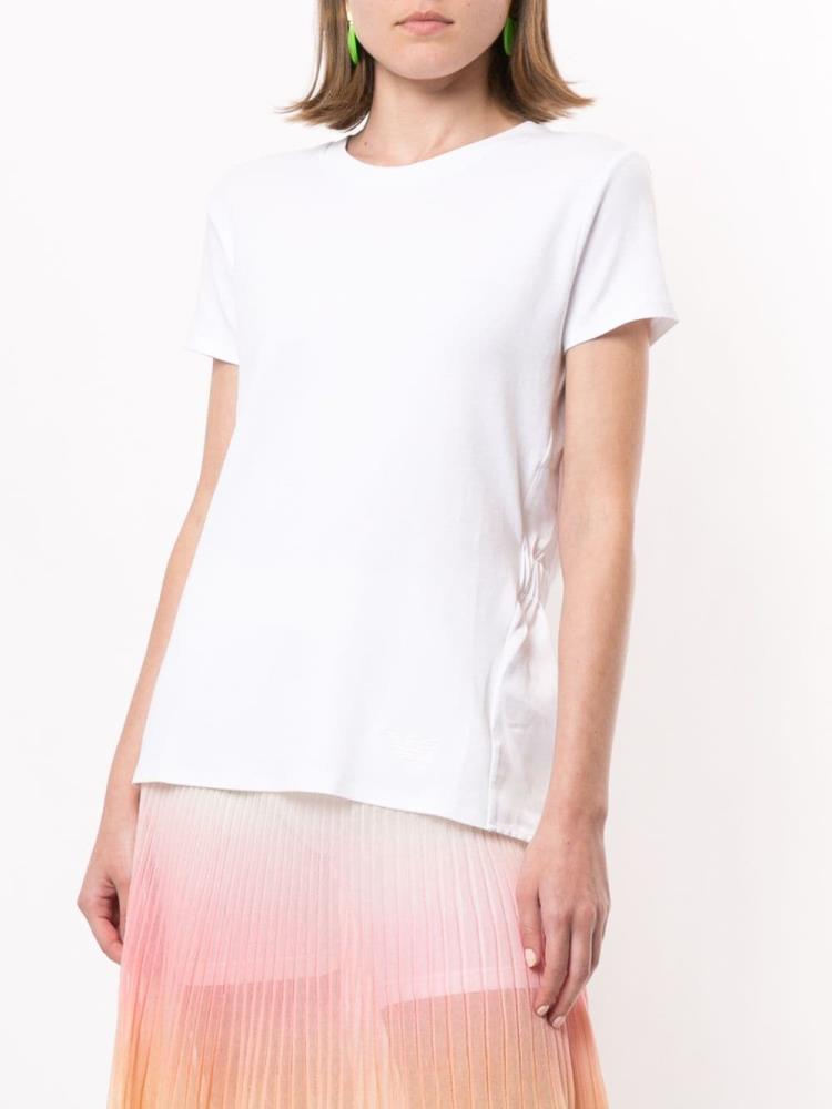 Tops Armani Emporio Knitted Flared Mujer Blancas | YPBG7XX5