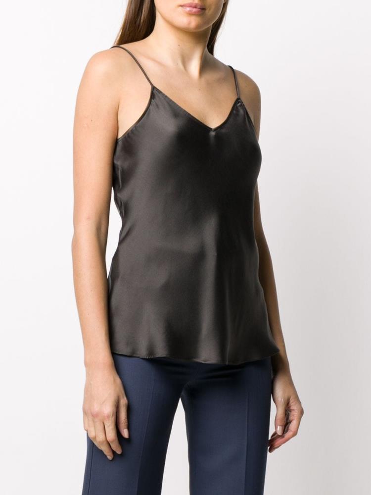 Tops Giorgio Armani Silk Camisole Mujer Gris | DY37L43A