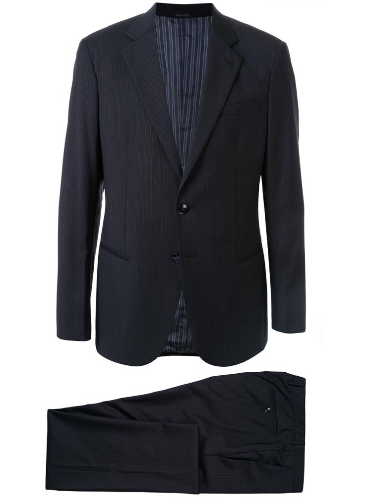 Trajes Giorgio Armani Pinstripe Two Piece Hombre Azules | ZKQ6X7FW