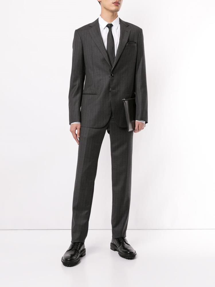 Trajes Giorgio Armani Two Piece Pinstripe Hombre Gris | GYX0T1W7