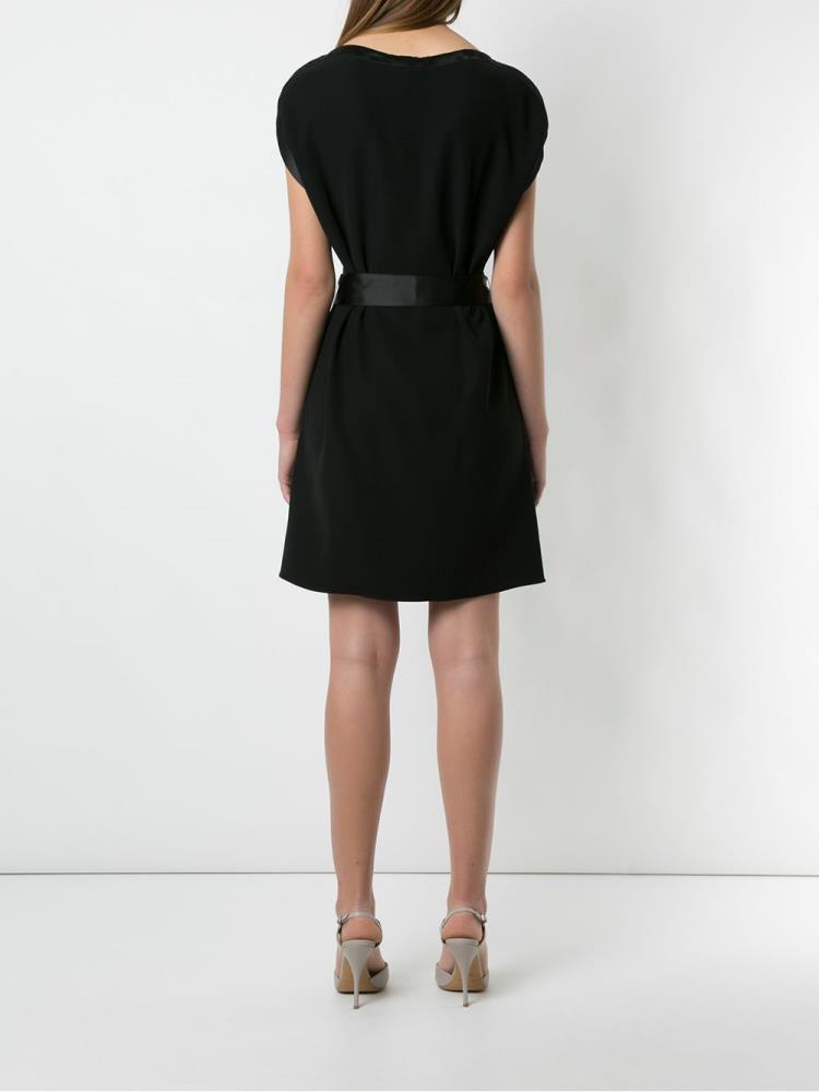 Vestido Armani Emporio Belted Cocktail Mujer Negras | 7G5QN3O7