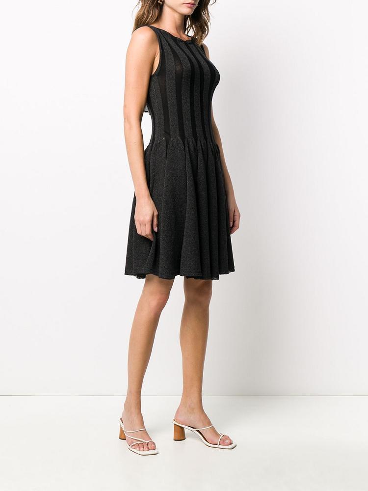 Vestido Armani Emporio Knitted Pleated Mujer Negras | ZS30SHIW