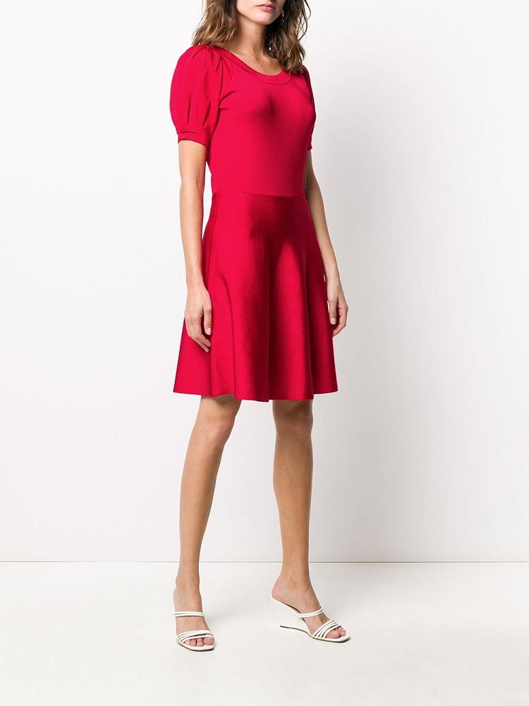 Vestido Armani Emporio Puff Sleeve Mini Mujer Rojas | NNSD9N71