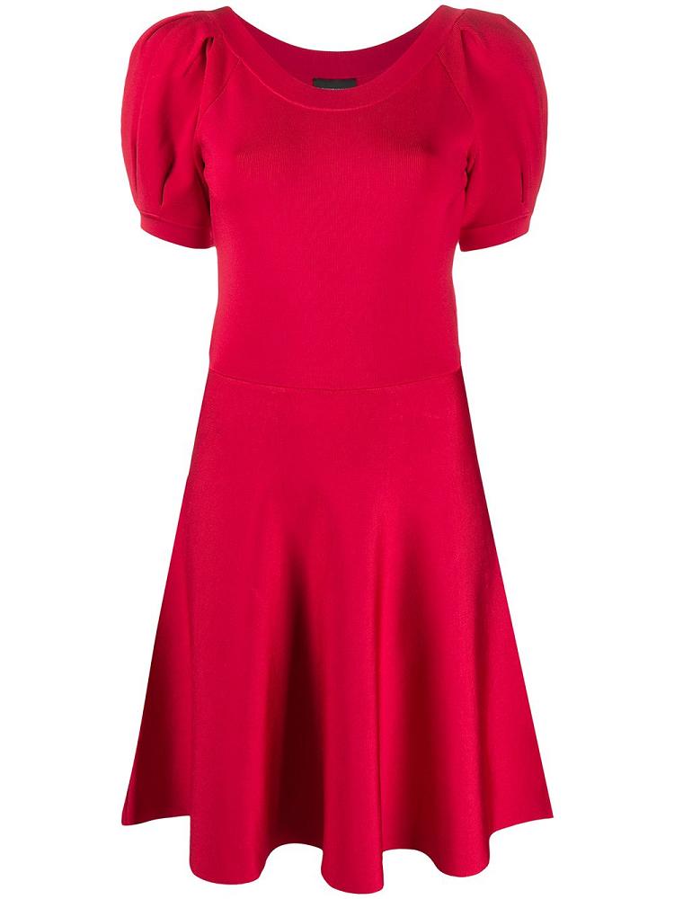 Vestido Armani Emporio Puff Sleeve Mini Mujer Rojas | NNSD9N71