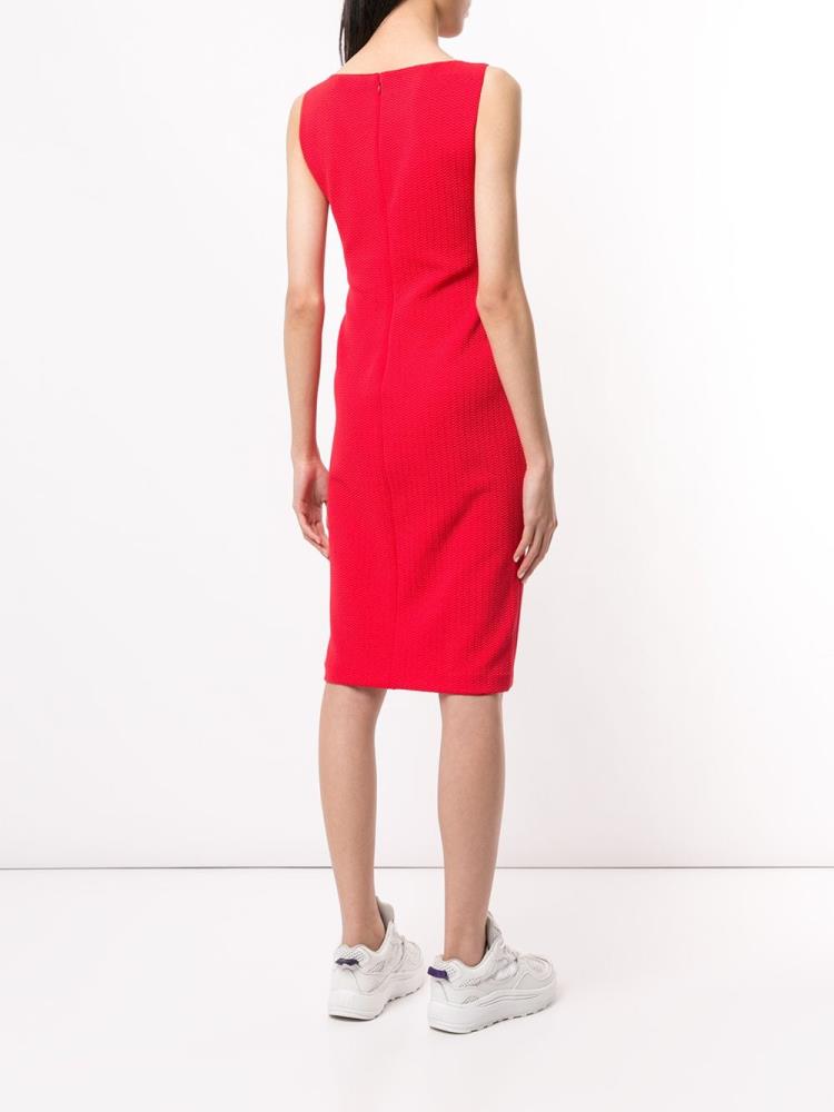 Vestido Armani Emporio Textured Fitted Mujer Rojas | KV17G8RG