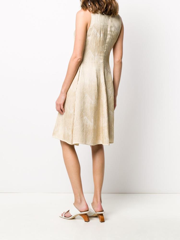 Vestido Armani Emporio Textured Mini Mujer Beige | 2PXKWNYA