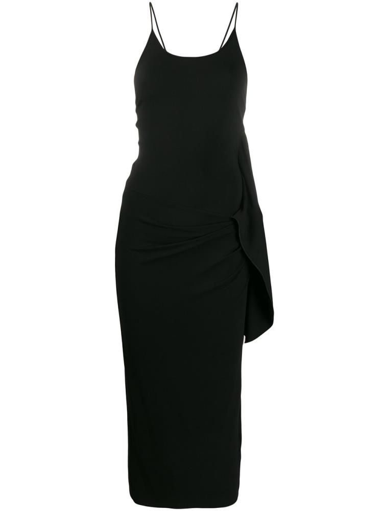 Vestido Giorgio Armani Ruched Midi Mujer Negras | DR9FD336