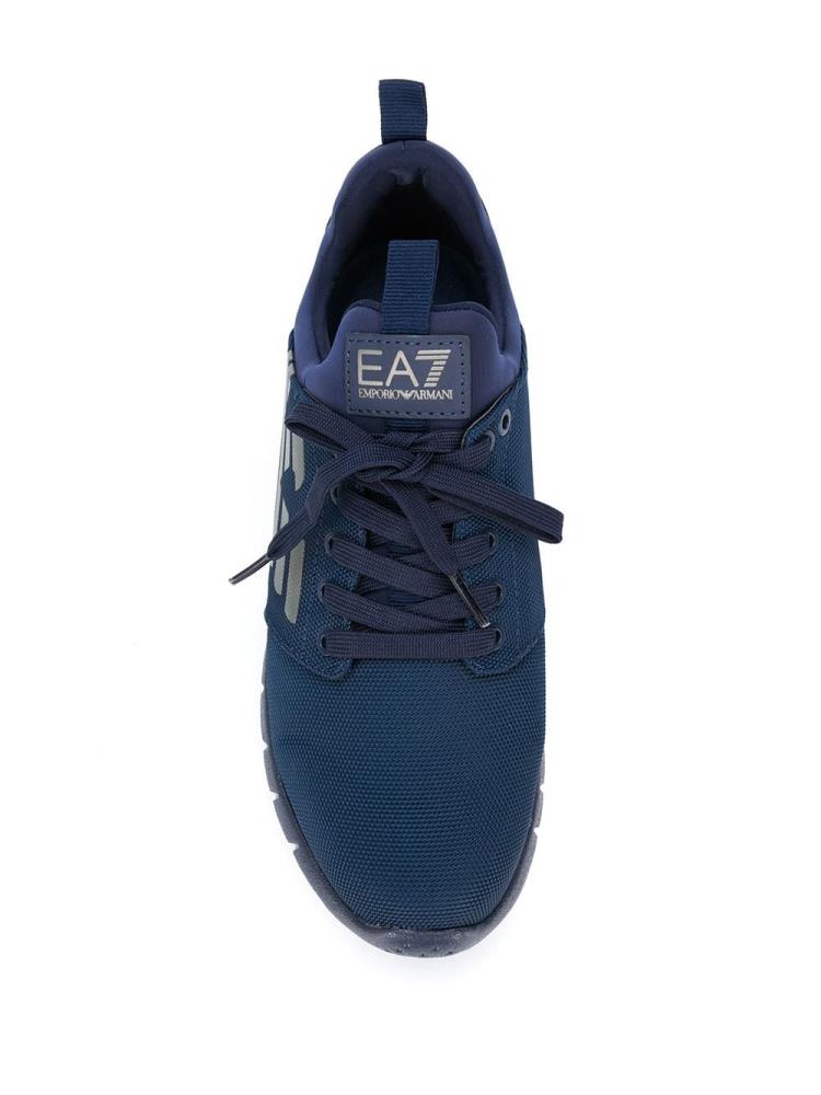 Zapatillas Ea7 Emporio Armani Logo Print Mujer Azules | K52CHYIP