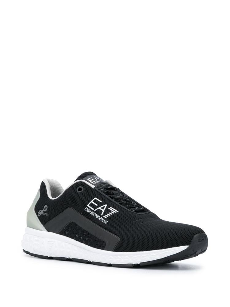 Zapatillas Ea7 Emporio Armani Low Top Encaje Up Mujer Negras | GEF2CT6B