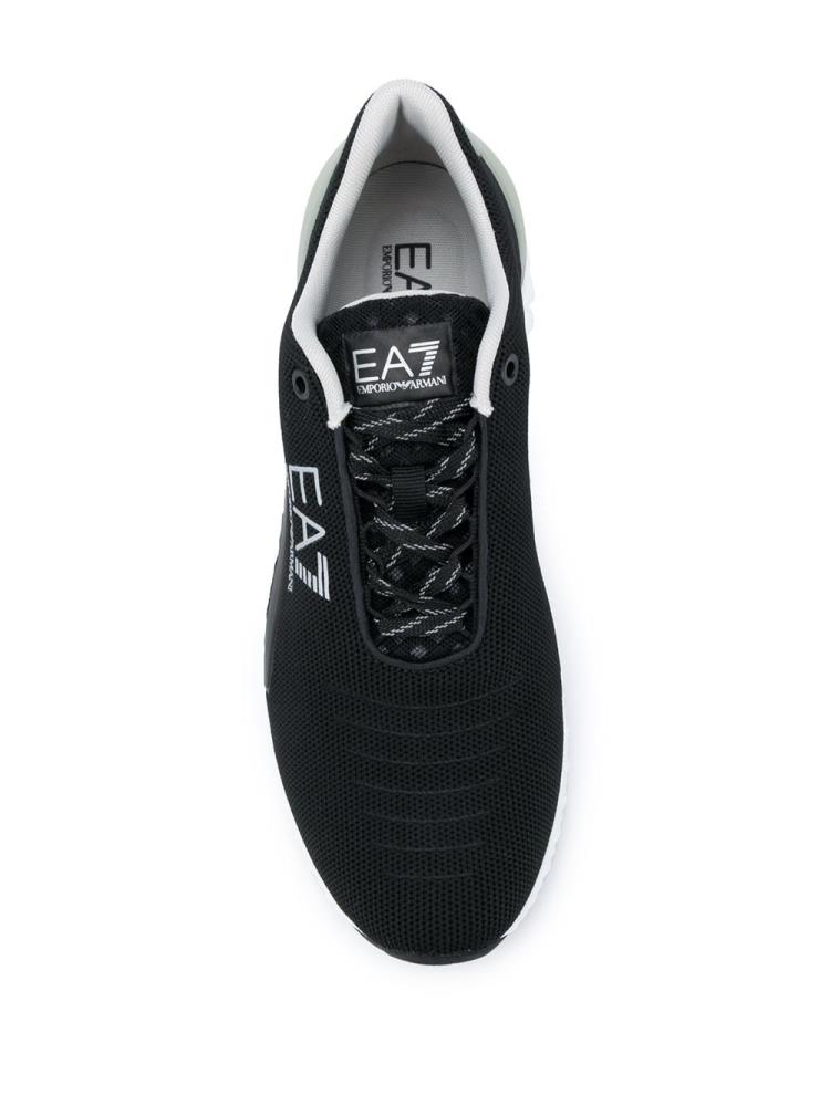 Zapatillas Ea7 Emporio Armani Low Top Encaje Up Mujer Negras | GEF2CT6B