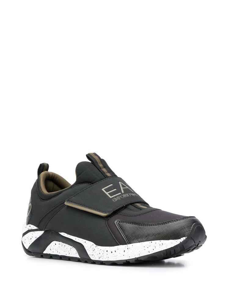 Zapatillas Ea7 Emporio Armani Slip On Logo Hombre Negras | SN9J1E8X