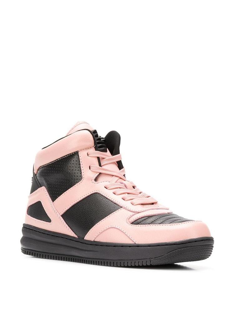 Zapatillas Armani Emporio Colour Block Hi Top Mujer Negras Rosas | L5GZB722